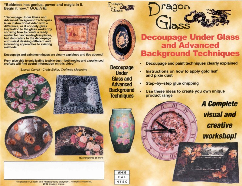 Decoupage Under Glass and Advanced Background Techniques